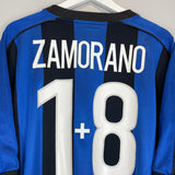 1999/00 INTER MILAN ZAMORANO #1+8 HOME SHIRT (XL) NIKE
