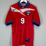 1997/99 CHILE ZAMORANO #9 HOME SHIRT (M) REEBOK