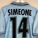 1998/00 LAZIO SIMEONE #14 HOME SHIRT (XL) PUMA