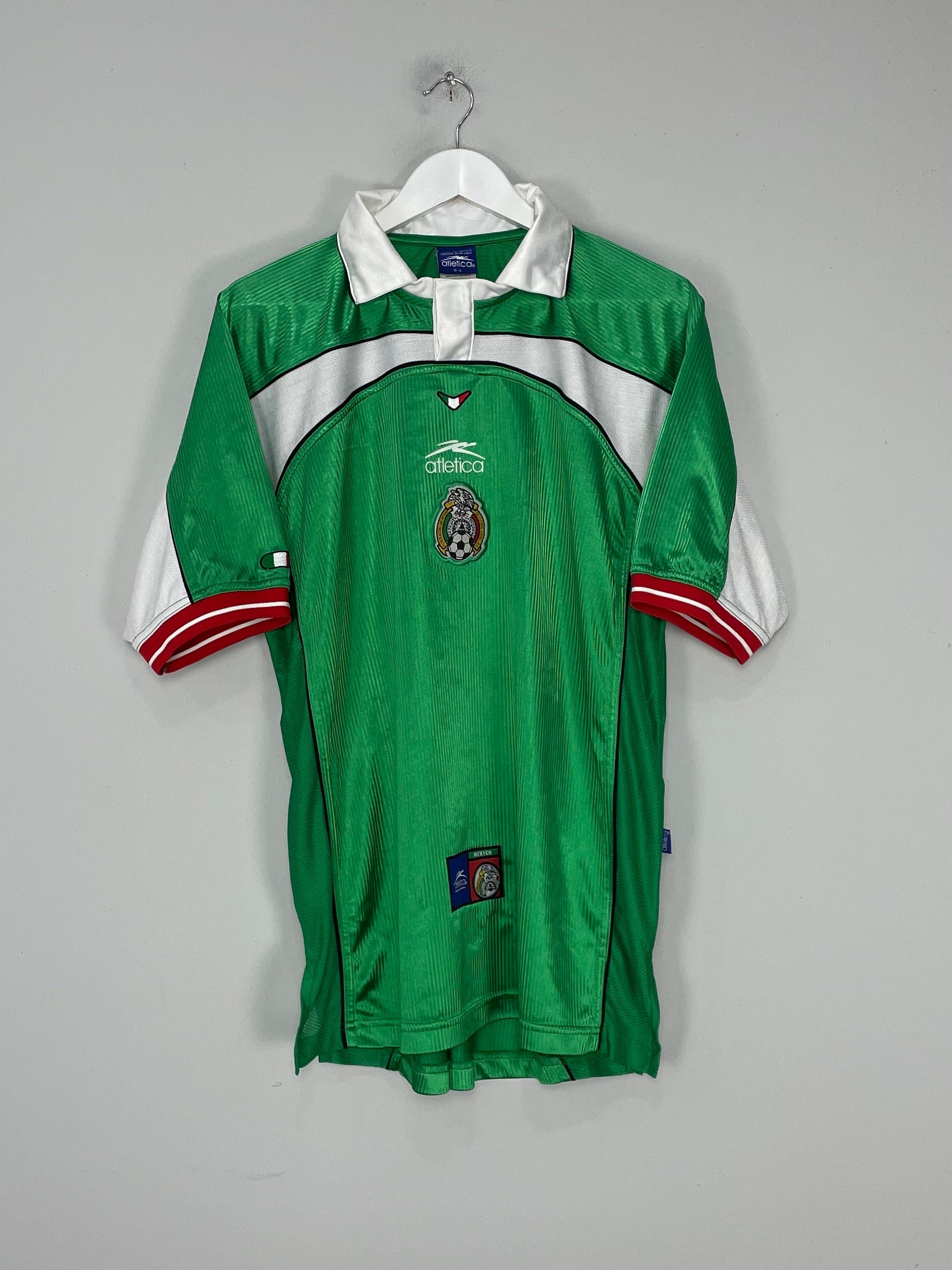 Shop 2000/01 MEXICO HOME SHIRT (L) ATLETICA, classic football shirts, vintage football shirts & retro soccer jerseys at Cult Kits