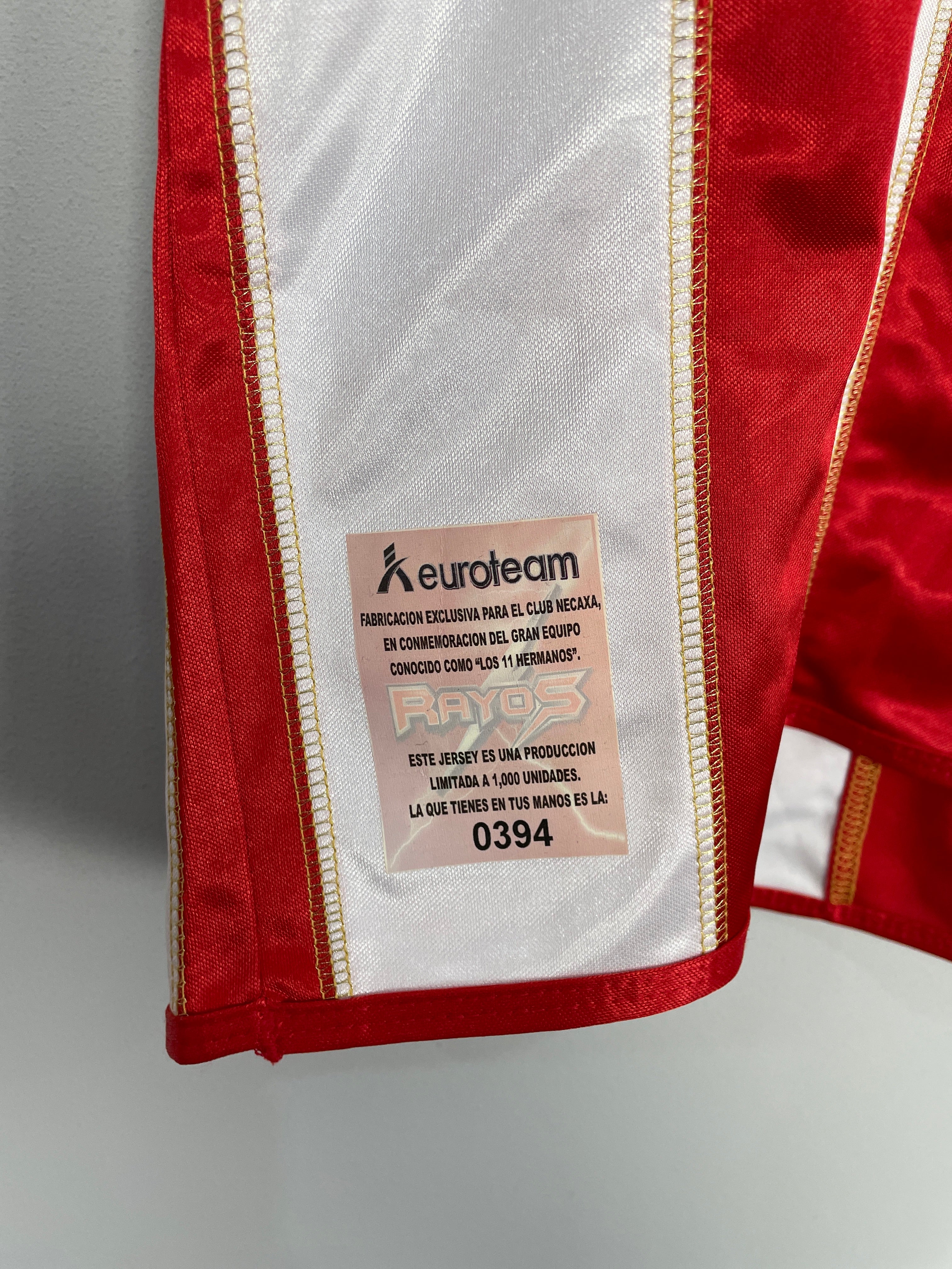 Shop NECAXA *BNWT* SPECIAL 'ONCE HERMANOS' SHIRT (L) EUROTEAM, classic football shirts, vintage football shirts & retro soccer jerseys at Cult Kits