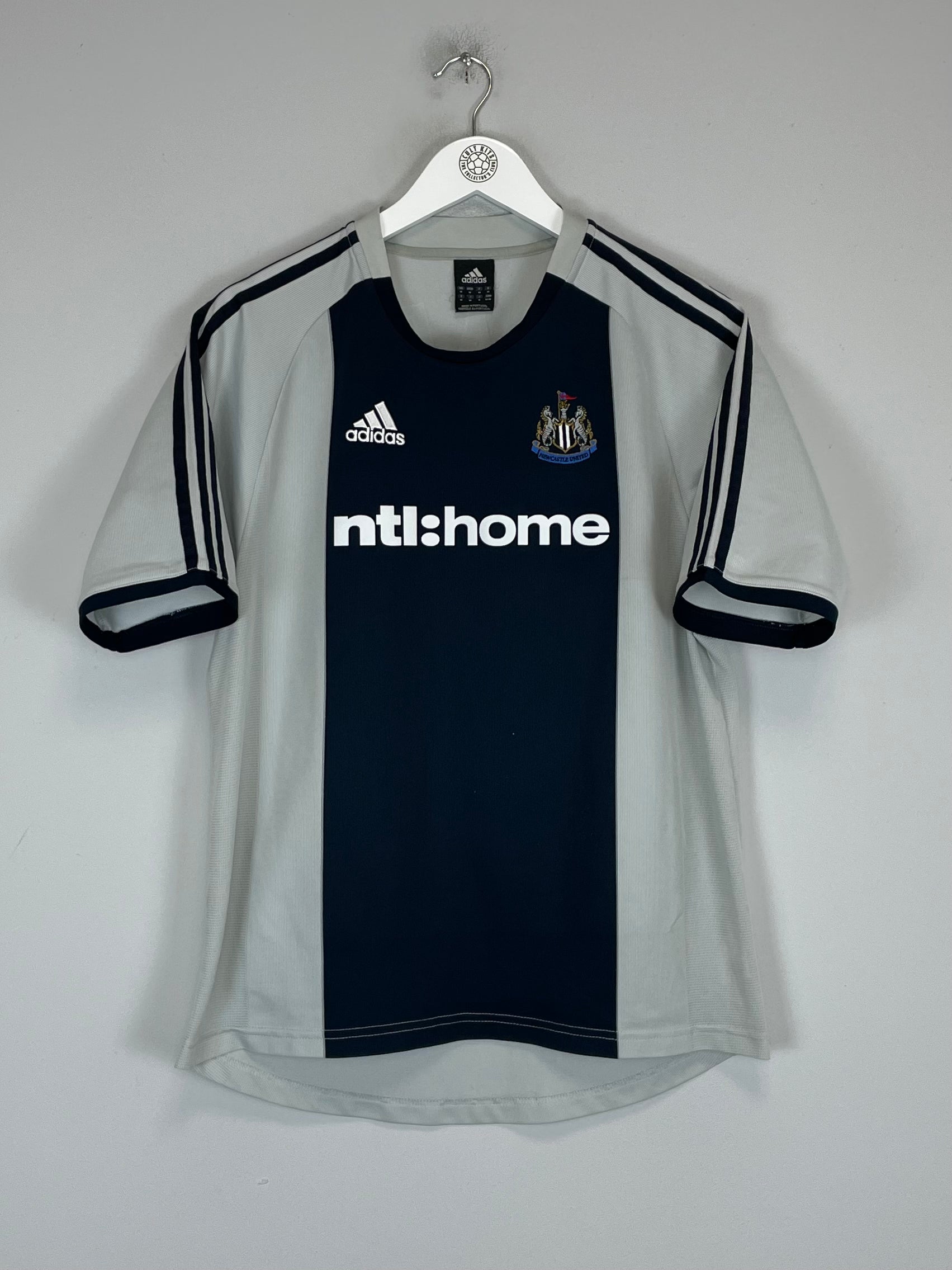 Shop 2002/03 NEWCASTLE UNITED SHEARER #9 AWAY SHIRT (M) ADIDAS, classic football shirts, vintage football shirts & retro soccer jerseys at Cult Kits