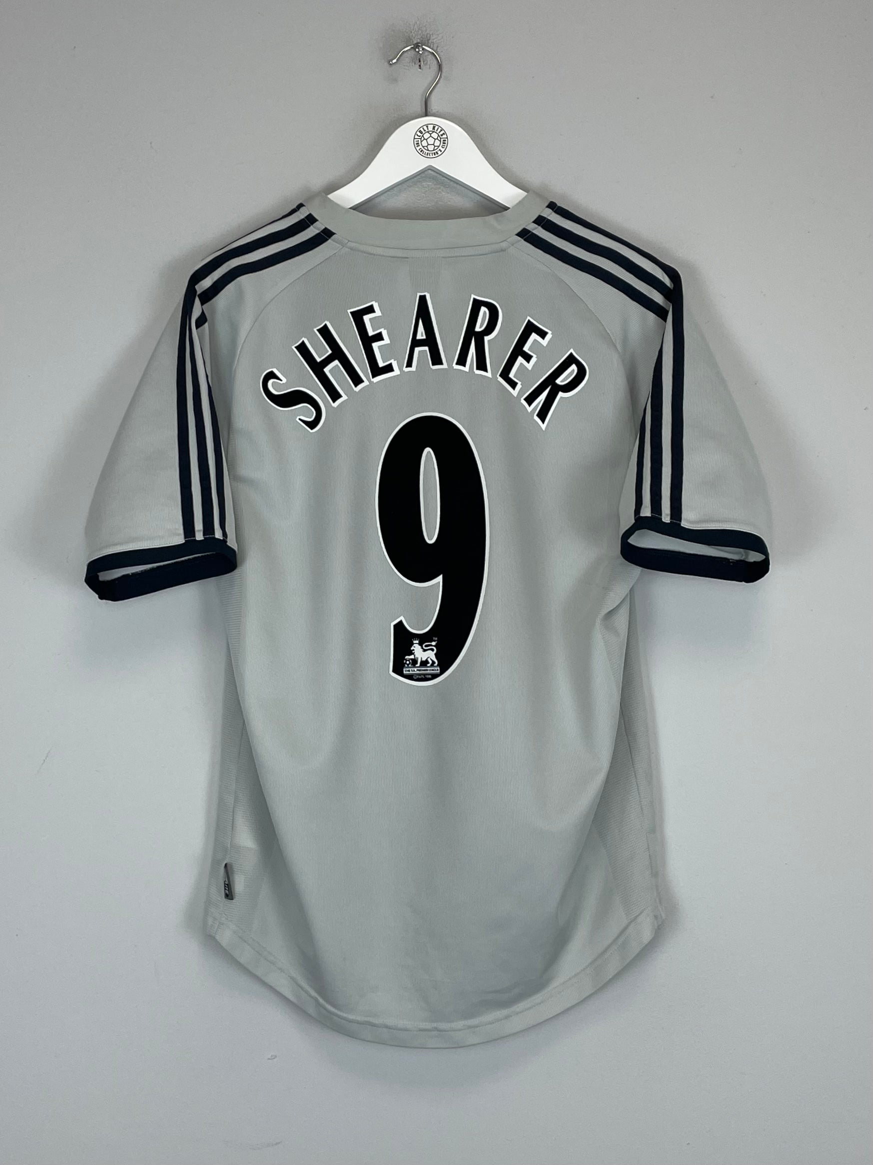 Shop 2002/03 NEWCASTLE UNITED SHEARER #9 AWAY SHIRT (M) ADIDAS, classic football shirts, vintage football shirts & retro soccer jerseys at Cult Kits