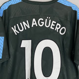 2017/18 MANCHESTER CITY KUN AGUERO #10 THIRD SHIRT (XL) NIKE