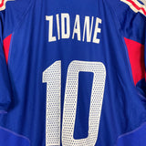 Shop 2004/06 FRANCE ZIDANE #10 HOME SHIRT (L) ADIDAS, classic football shirts, vintage football shirts & retro soccer jerseys at Cult Kits