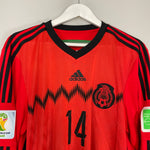 Shop 2014/15 MEXICO J.HERNANDEZ #14 L/S AWAY SHIRT (L) ADIDAS, classic football shirts, vintage football shirts & retro soccer jerseys at Cult Kits