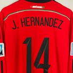 Shop 2014/15 MEXICO J.HERNANDEZ #14 L/S AWAY SHIRT (L) ADIDAS, classic football shirts, vintage football shirts & retro soccer jerseys at Cult Kits