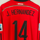 Shop 2014/15 MEXICO J.HERNANDEZ #14 L/S AWAY SHIRT (L) ADIDAS, classic football shirts, vintage football shirts & retro soccer jerseys at Cult Kits