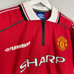 Shop 1998/00 MANCHESTER UNITED BECKHAM #7 HOME SHIRT (L) UMBRO, classic football shirts, vintage football shirts & retro soccer jerseys at Cult Kits