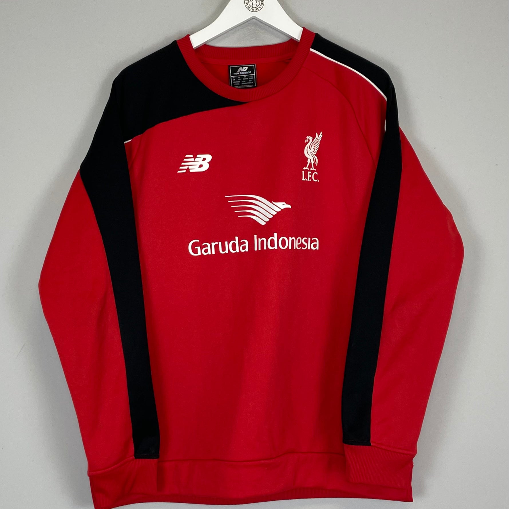 Shop 2015/16 LIVERPOOL JUMPER (XL) NEW BALANCE, classic football shirts, vintage football shirts & retro soccer jerseys at Cult Kits