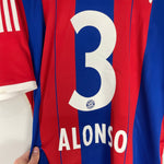 Shop 2014/15 BAYERN MUNICH ALONSO #3 HOME SHIRT (XL) ADIDAS, classic football shirts, vintage football shirts & retro soccer jerseys at Cult Kits