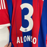 Shop 2014/15 BAYERN MUNICH ALONSO #3 HOME SHIRT (XL) ADIDAS, classic football shirts, vintage football shirts & retro soccer jerseys at Cult Kits