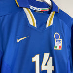 Shop 1996/97 ITALY DEL PIERO #14 HOME SHIRT (L) NIKE, classic football shirts, vintage football shirts & retro soccer jerseys at Cult Kits