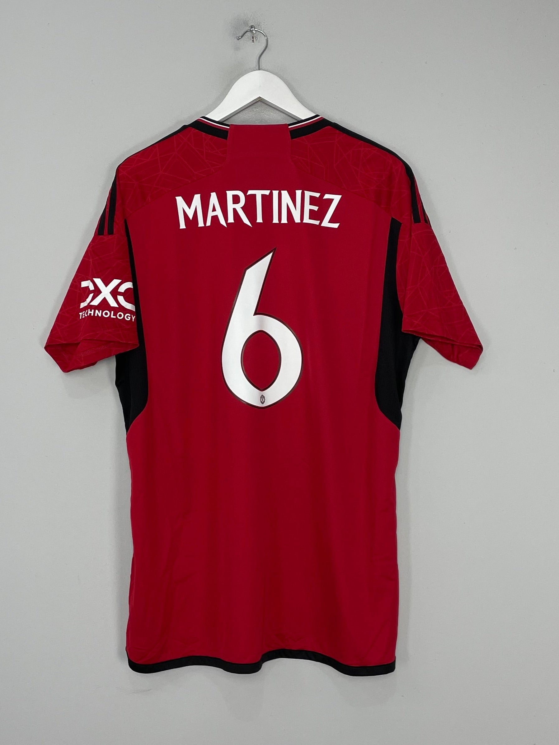 2023/24 MANCHESTER UNITED MARTINEZ #6 HOME SHIRT (XL) ADIDAS