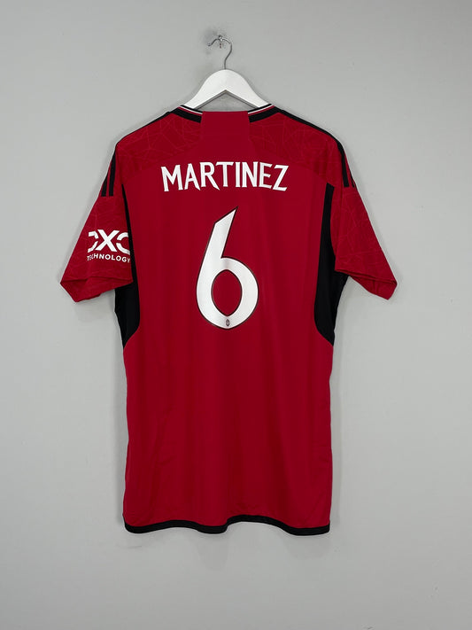2023/24 MANCHESTER UNITED MARTINEZ #6 HOME SHIRT (XL) ADIDAS