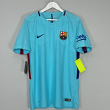 Shop 2017/18 BARCELONA MESSI #10 *AUTHENTIC* BNWT AWAY SHIRT (L) NIKE, classic football shirts, vintage football shirts & retro soccer jerseys at Cult Kits