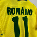 Shop 1994/96 BRAZIL ROMARIO #11 HOME SHIRT (L) UMBRO, classic football shirts, vintage football shirts & retro soccer jerseys at Cult Kits