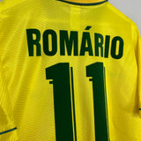 Shop 1994/96 BRAZIL ROMARIO #11 HOME SHIRT (L) UMBRO, classic football shirts, vintage football shirts & retro soccer jerseys at Cult Kits