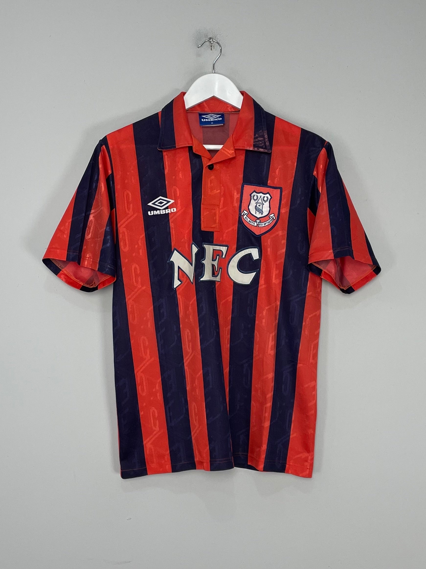 Shop 1992/94 EVERTON AWAY SHIRT (M) UMBRO, classic football shirts, vintage football shirts & retro soccer jerseys at Cult Kits