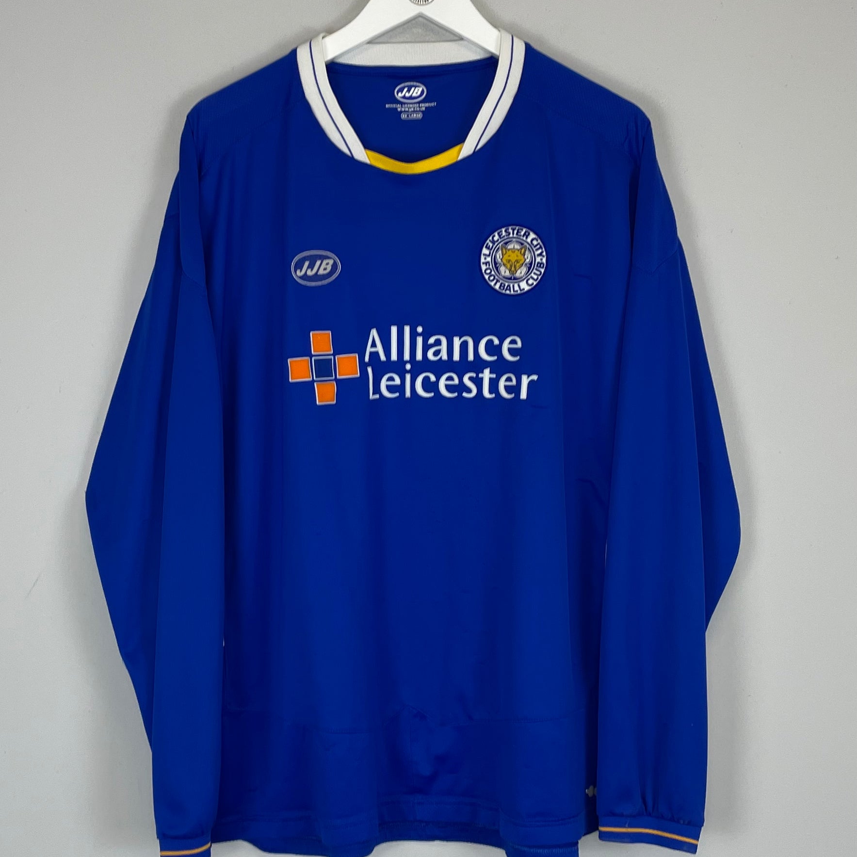 Shop 2005/06 LEICESTER CITY L/S HOME SHIRT (XXL) JJB, classic football shirts, vintage football shirts & retro soccer jerseys at Cult Kits