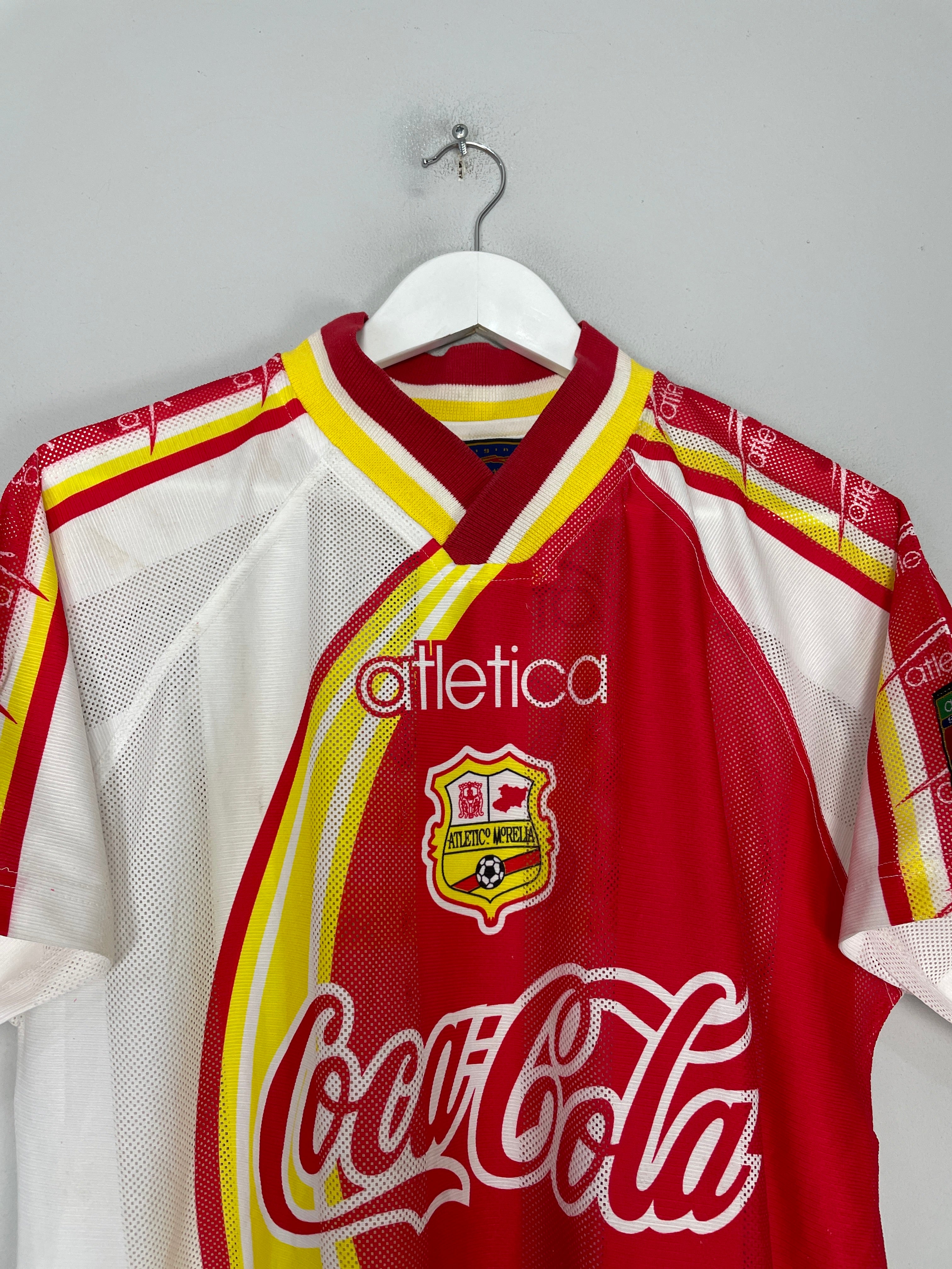 Shop 1998/99 MONARCAS MORELIA AWAY SHIRT (M) ATLETICA, classic football shirts, vintage football shirts & retro soccer jerseys at Cult Kits