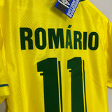 Shop 1994/96 BRAZIL ROMARIO #11 *BNWT* HOME SHIRT (M) UMBRO, classic football shirts, vintage football shirts & retro soccer jerseys at Cult Kits