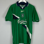 Shop 1999/00 LIVERPOOL GERRARD #28 AWAY SHIRT (S) REEBOK, classic football shirts, vintage football shirts & retro soccer jerseys at Cult Kits