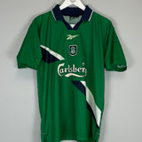 Shop 1999/00 LIVERPOOL GERRARD #28 AWAY SHIRT (S) REEBOK, classic football shirts, vintage football shirts & retro soccer jerseys at Cult Kits