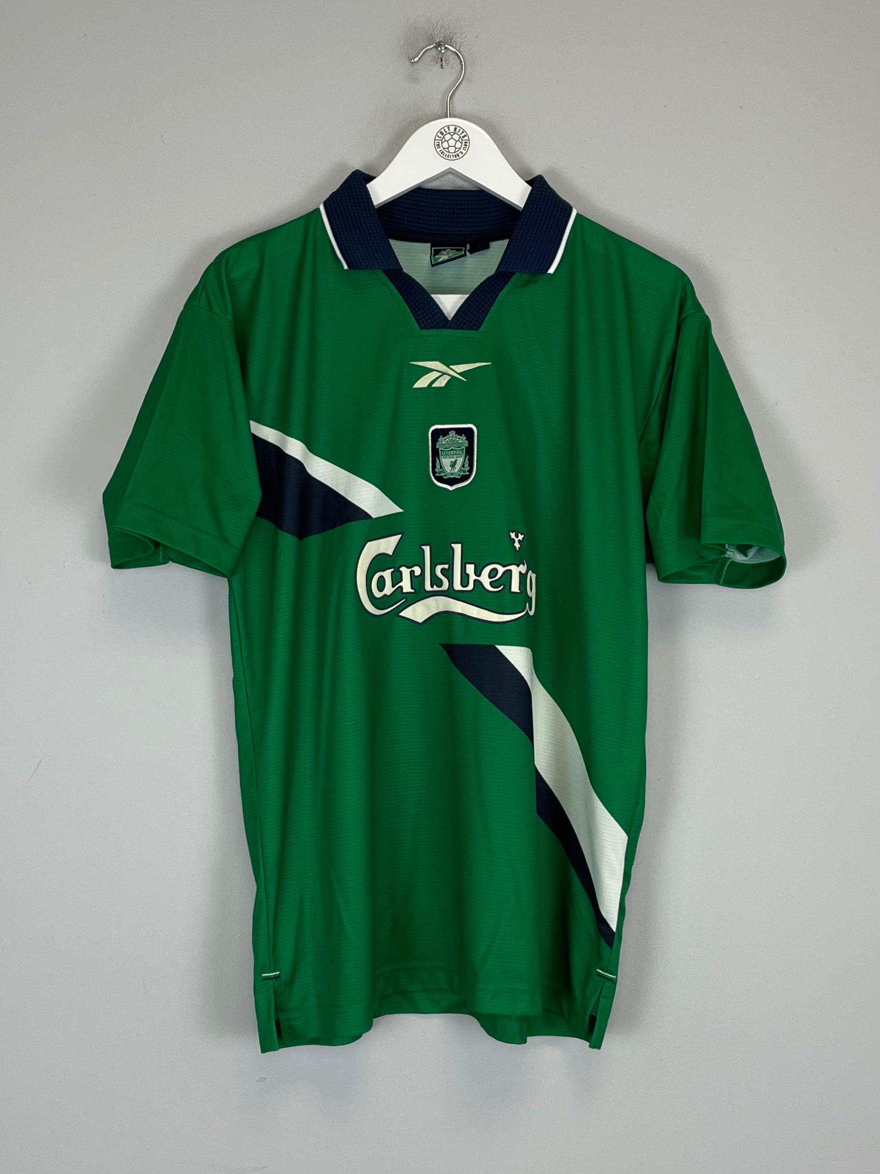 Shop 1999/00 LIVERPOOL GERRARD #28 AWAY SHIRT (S) REEBOK, classic football shirts, vintage football shirts & retro soccer jerseys at Cult Kits