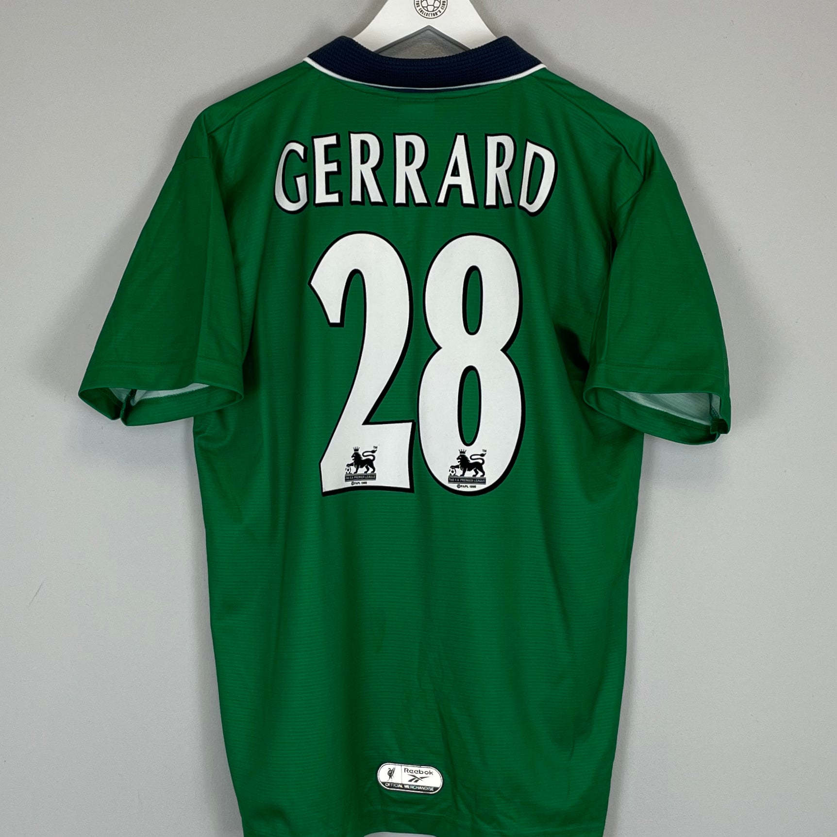 Shop 1999/00 LIVERPOOL GERRARD #28 AWAY SHIRT (S) REEBOK, classic football shirts, vintage football shirts & retro soccer jerseys at Cult Kits