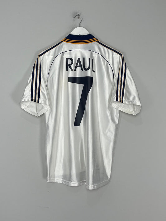 1998/00 REAL MADRID RAUL #7 HOME SHIRT (M) ADIDAS