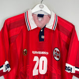 1998/00 NORWAY SOLSKJAER #20 HOME SHIRT (L) UMBRO