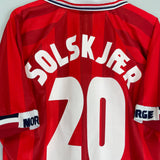 1998/00 NORWAY SOLSKJAER #20 HOME SHIRT (L) UMBRO