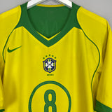 2004/06 BRAZIL KAKA #8 HOME SHIRT (XL) NIKE