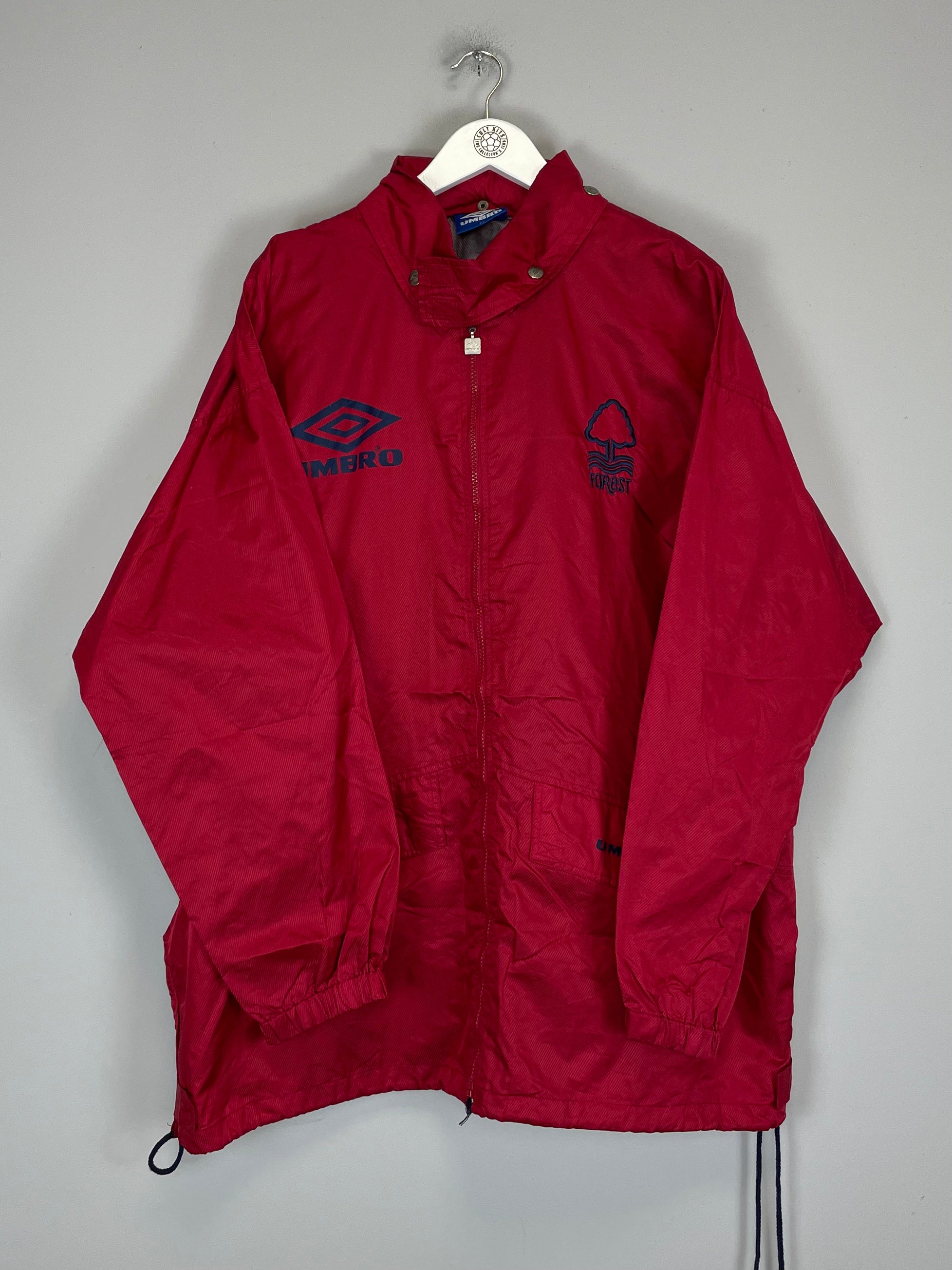 Shop 1994/96 NOTTINGHAM FOREST WINDBREAKER (XL) UMBRO, classic football shirts, vintage football shirts & retro soccer jerseys at Cult Kits