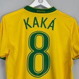 2006/08 BRAZIL KAKA #8 HOME SHIRT (S) NIKE