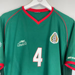 Shop 2002/03 MEXICO R.MARQUEZ #4 HOME SHIRT (M) ATLETICA, classic football shirts, vintage football shirts & retro soccer jerseys at Cult Kits