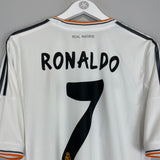 Shop 2013/14 REAL MADRID RONALDO #7 HOME SHIRT (L) ADIDAS, classic football shirts, vintage football shirts & retro soccer jerseys at Cult Kits
