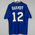 Shop 1995/97 EVERTON BARMBY #12 HOME SHIRT (L) UMBRO, classic football shirts, vintage football shirts & retro soccer jerseys at Cult Kits