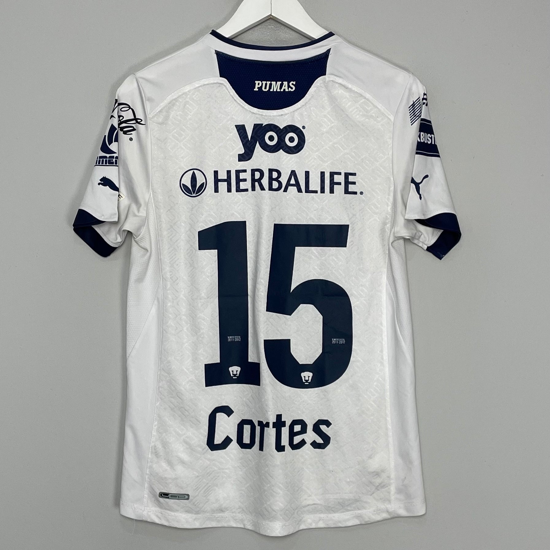 Shop 2011/12 UNAM PUMAS CORTES #15 HOME SHIRT (S) PUMA, classic football shirts, vintage football shirts & retro soccer jerseys at Cult Kits