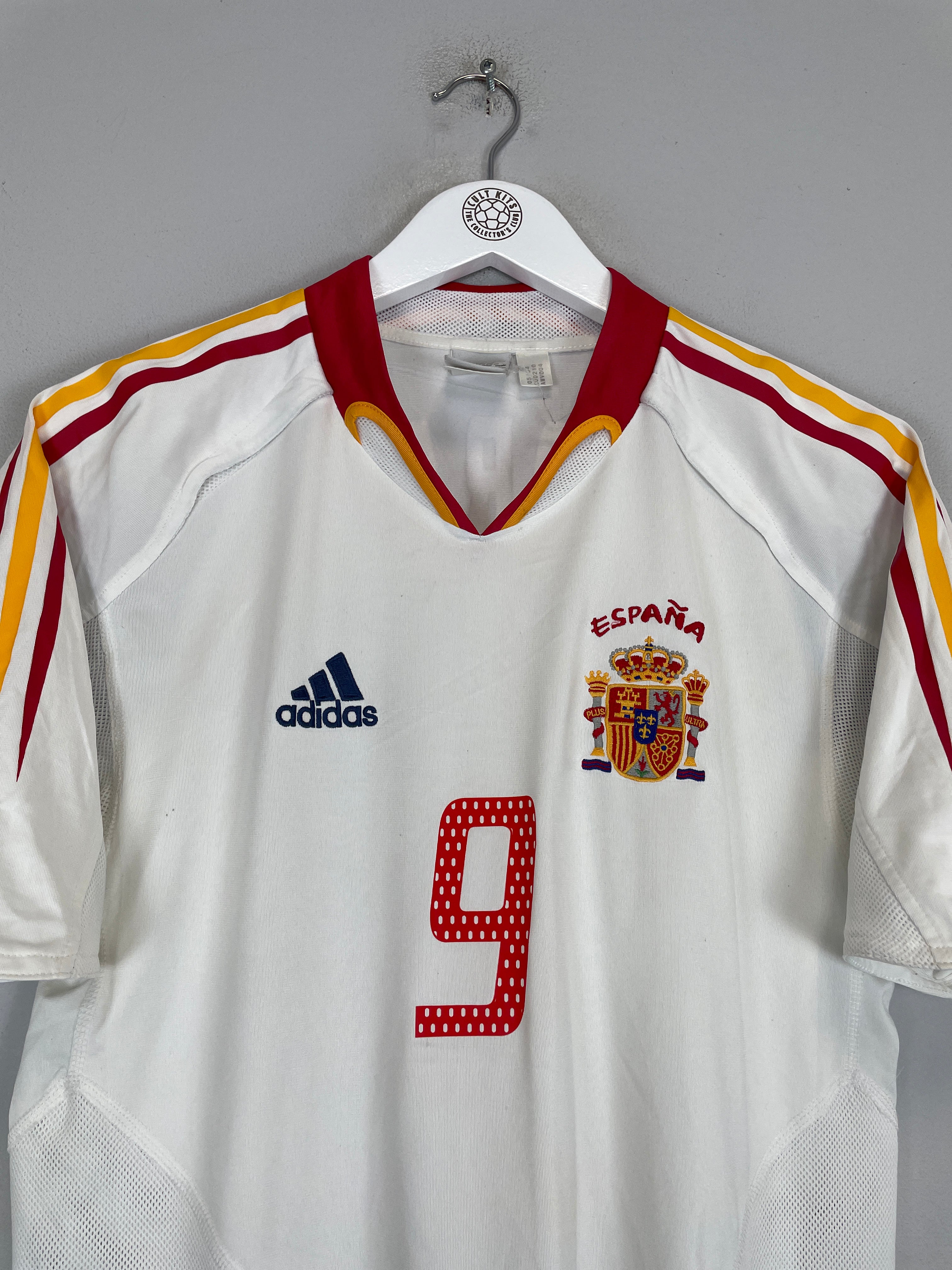 Shop 2004/06 SPAIN TORRES #9 AWAY SHIRT (S) ADIDAS, classic football shirts, vintage football shirts & retro soccer jerseys at Cult Kits