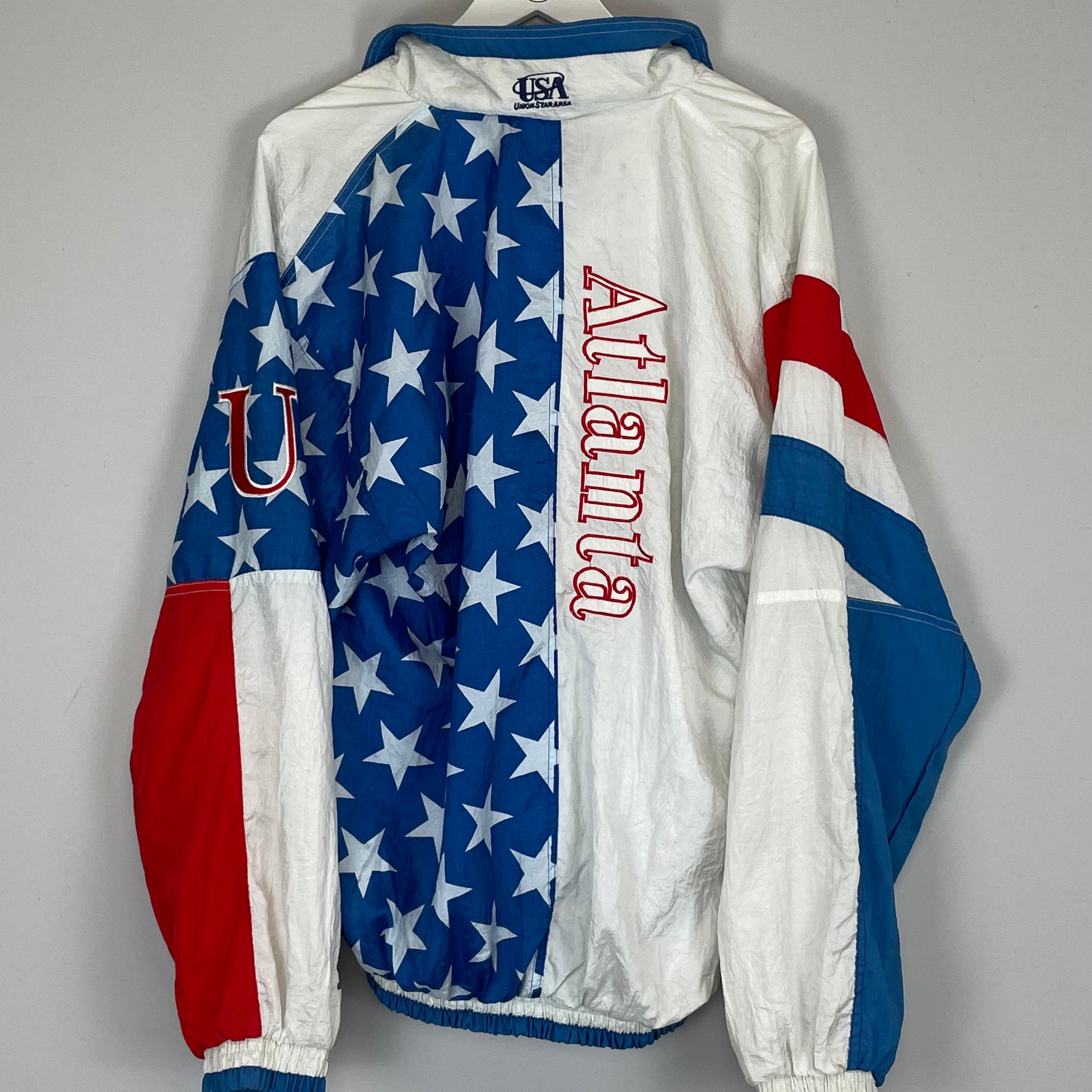 Shop 1996 USA ATLANTA OLYMPICS TRACK JACKET (XL) OM, classic football shirts, vintage football shirts & retro soccer jerseys at Cult Kits