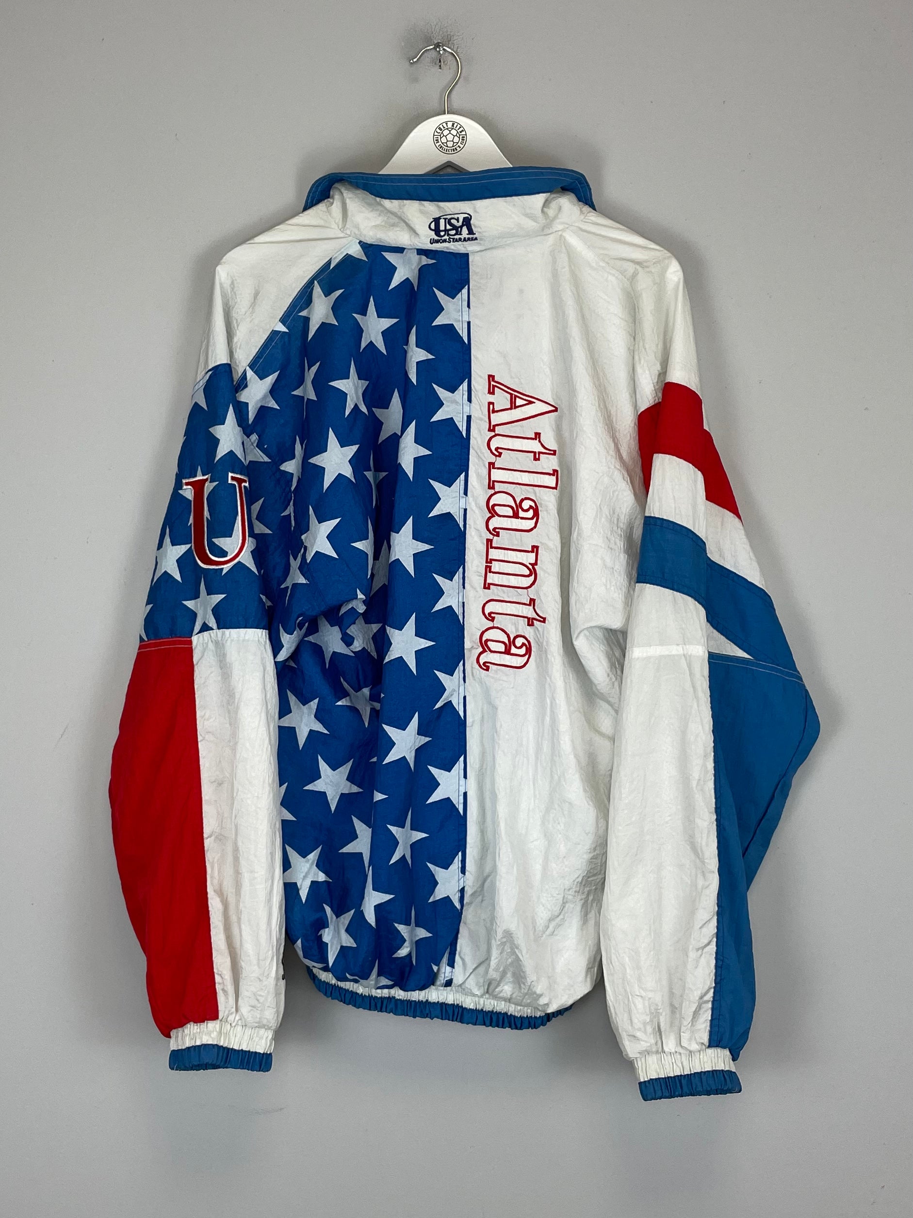 Shop 1996 USA ATLANTA OLYMPICS TRACK JACKET (XL) OM, classic football shirts, vintage football shirts & retro soccer jerseys at Cult Kits
