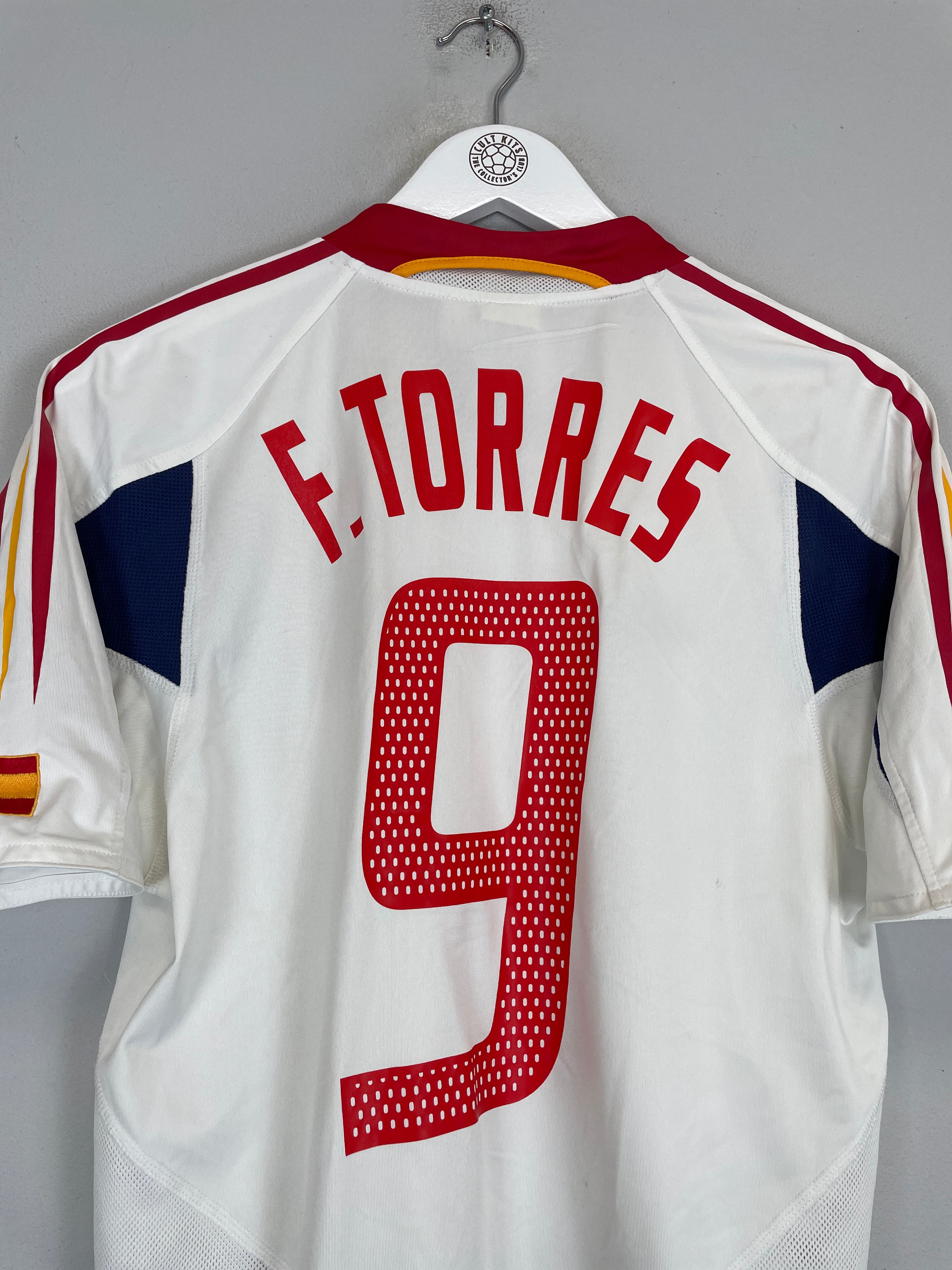 Shop 2004/06 SPAIN TORRES #9 AWAY SHIRT (S) ADIDAS, classic football shirts, vintage football shirts & retro soccer jerseys at Cult Kits