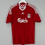 Shop 2008/10 LIVERPOOL GERRARD #8 HOME SHIRT (M) ADIDAS, classic football shirts, vintage football shirts & retro soccer jerseys at Cult Kits