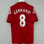 Shop 2008/10 LIVERPOOL GERRARD #8 HOME SHIRT (M) ADIDAS, classic football shirts, vintage football shirts & retro soccer jerseys at Cult Kits
