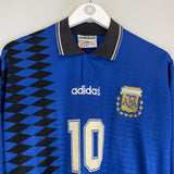 1994/97 ARGENTINA MARADONA #10 L/S AWAY SHIRT (L) ADIDAS