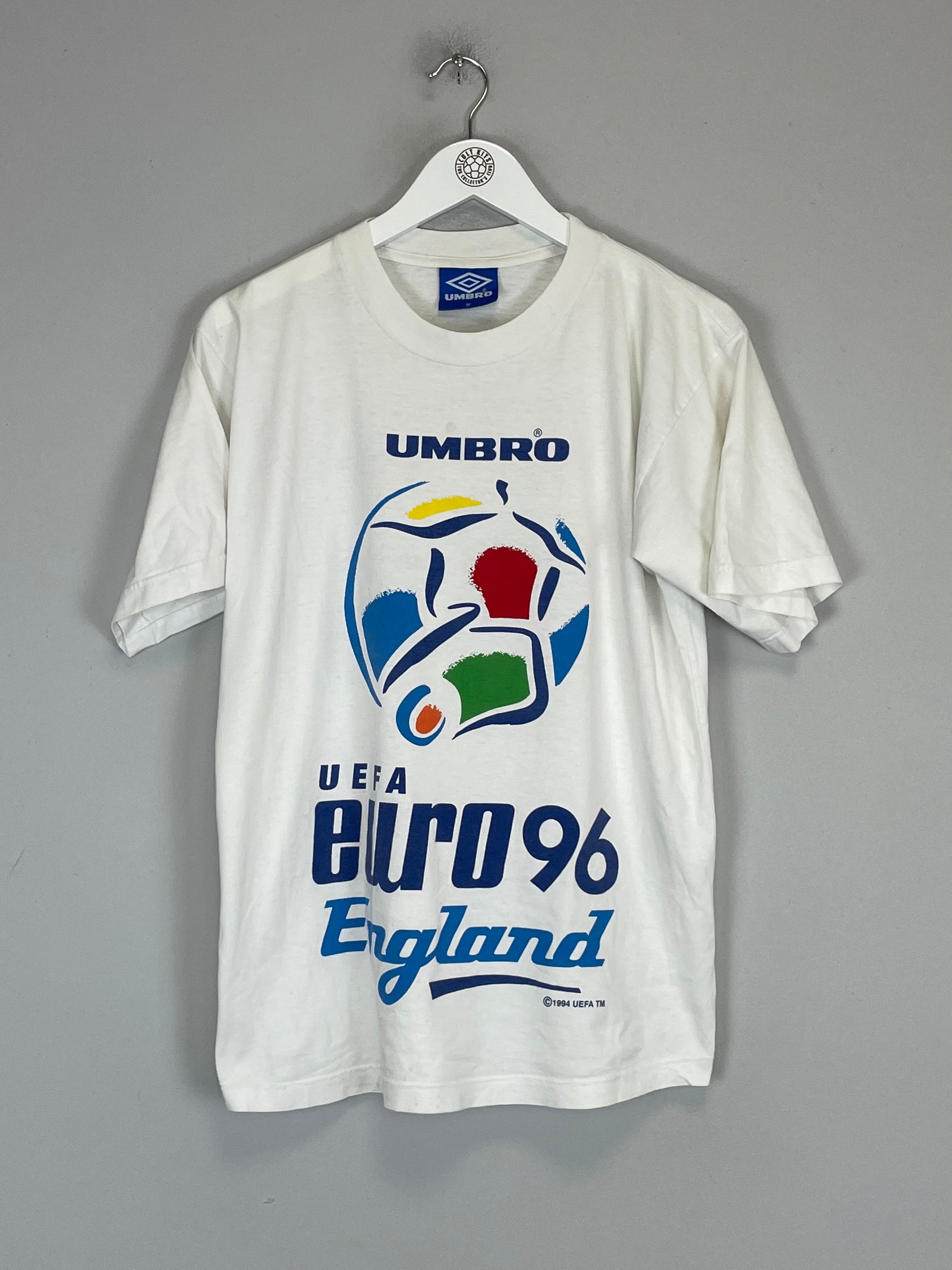 Shop 1996 EURO T-SHIRT (M) UMBRO, classic football shirts, vintage football shirts & retro soccer jerseys at Cult Kits
