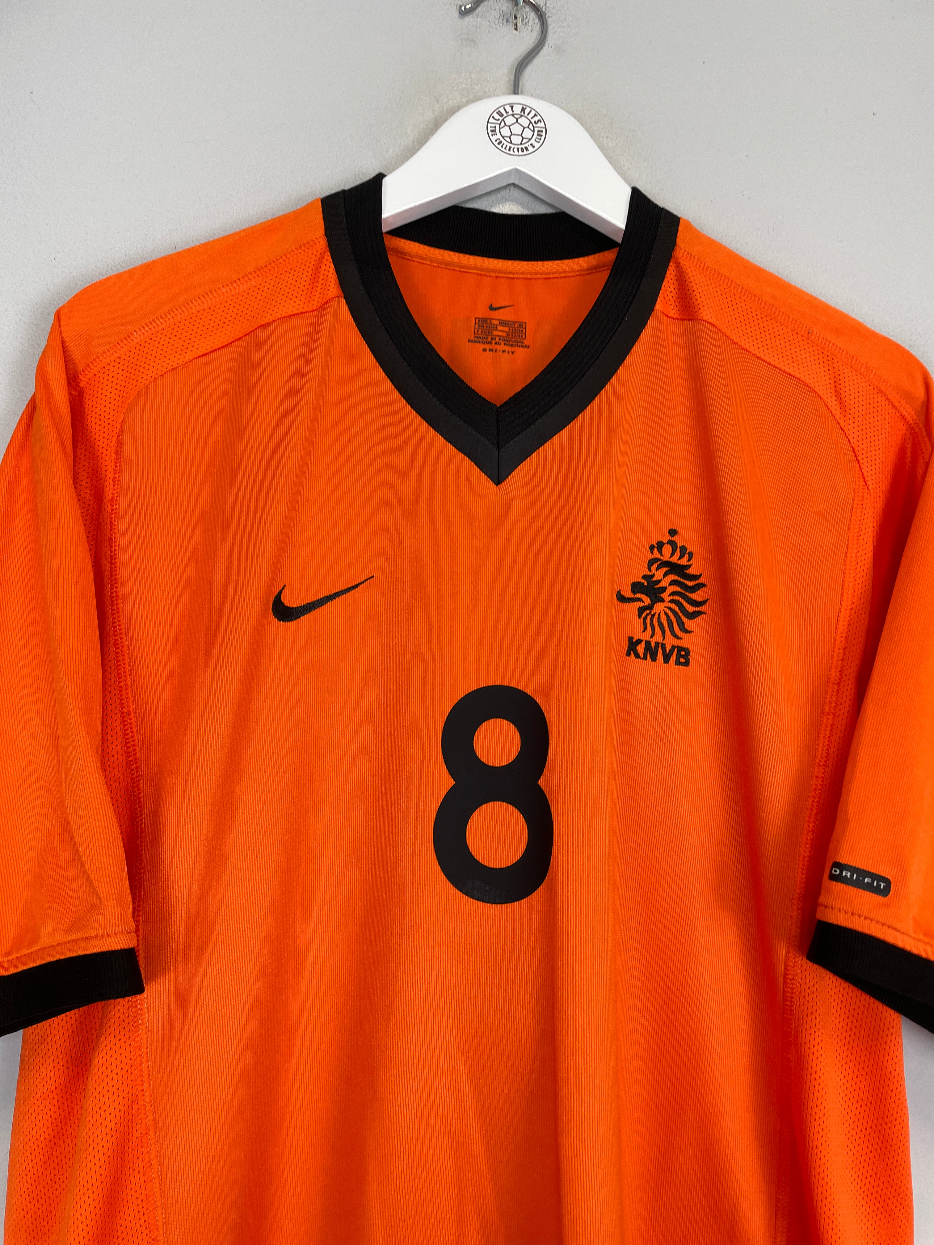 Shop 2000/02 NETHERLANDS DAVIDS #8 HOME SHIRT (L) NIKE, classic football shirts, vintage football shirts & retro soccer jerseys at Cult Kits