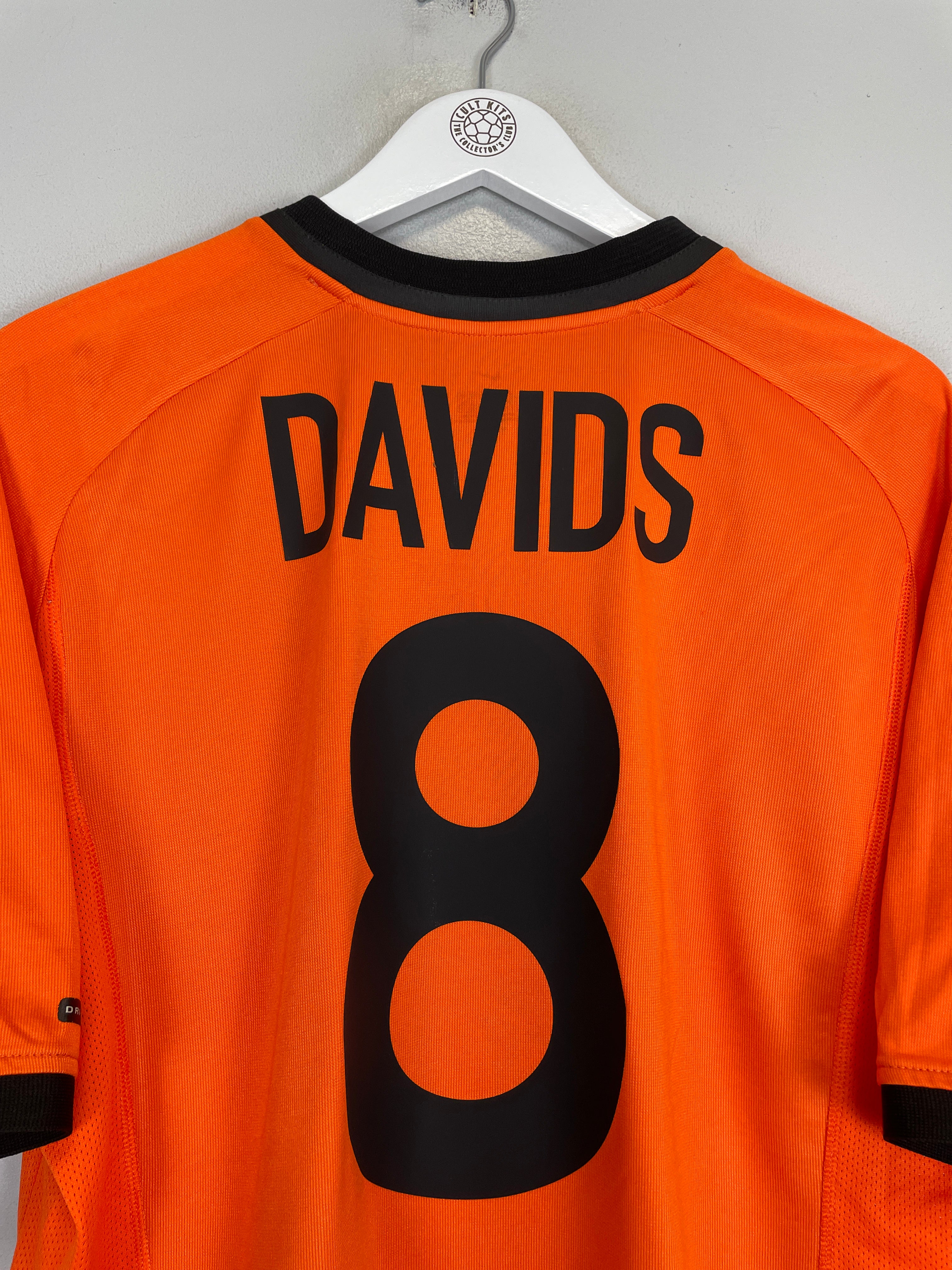 Shop 2000/02 NETHERLANDS DAVIDS #8 HOME SHIRT (L) NIKE, classic football shirts, vintage football shirts & retro soccer jerseys at Cult Kits